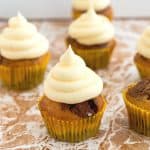 Cupcakes frosted with German Frosting.
