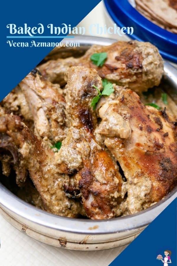 Pinterest image for baked chicken