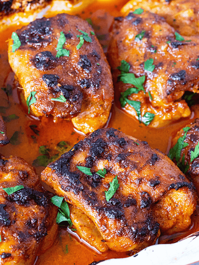 Curried Chicken Thighs Baked