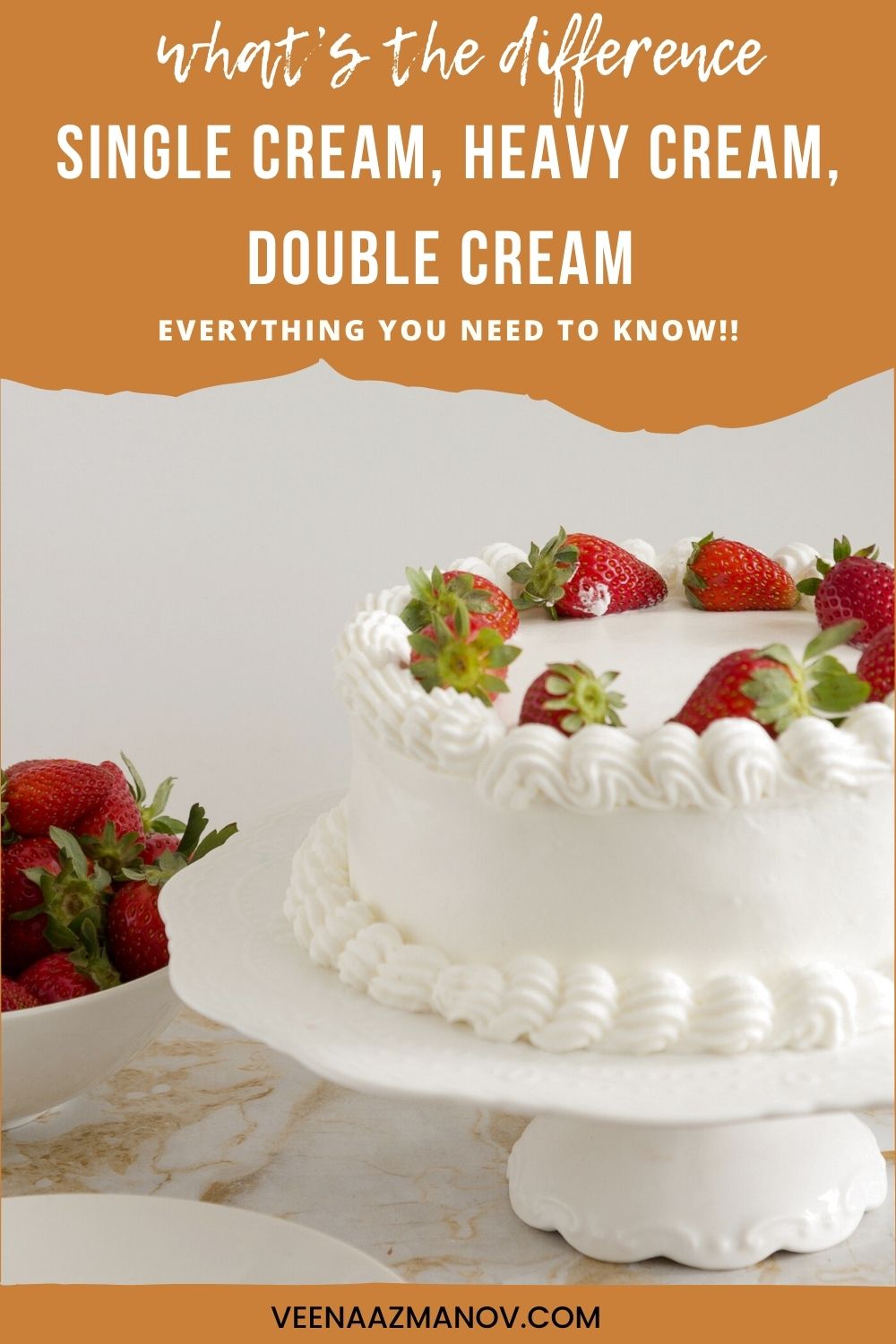 Pinterest image for the Difference between different kinds of cream.