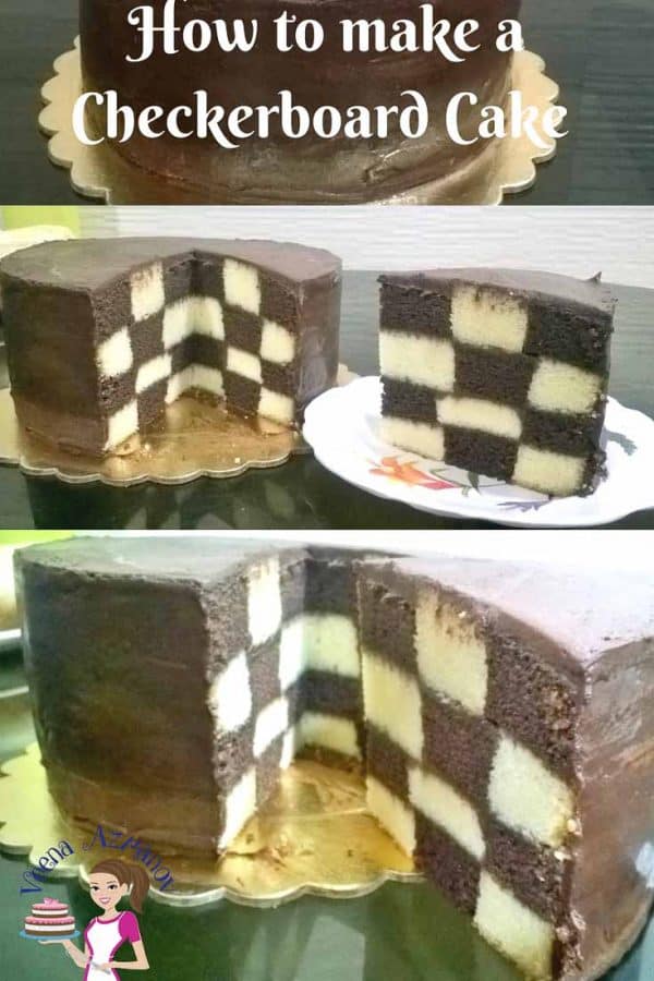 A Checkerboard Cake can be a fun and surprisingly easy cake to make for any occasion; especially kids birthday celebrations. Weather you make it just black and white or in rainbow colors the is one cake that's bound to get every one talking. 
