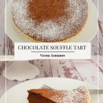 Pinterest image for souffle tart.
