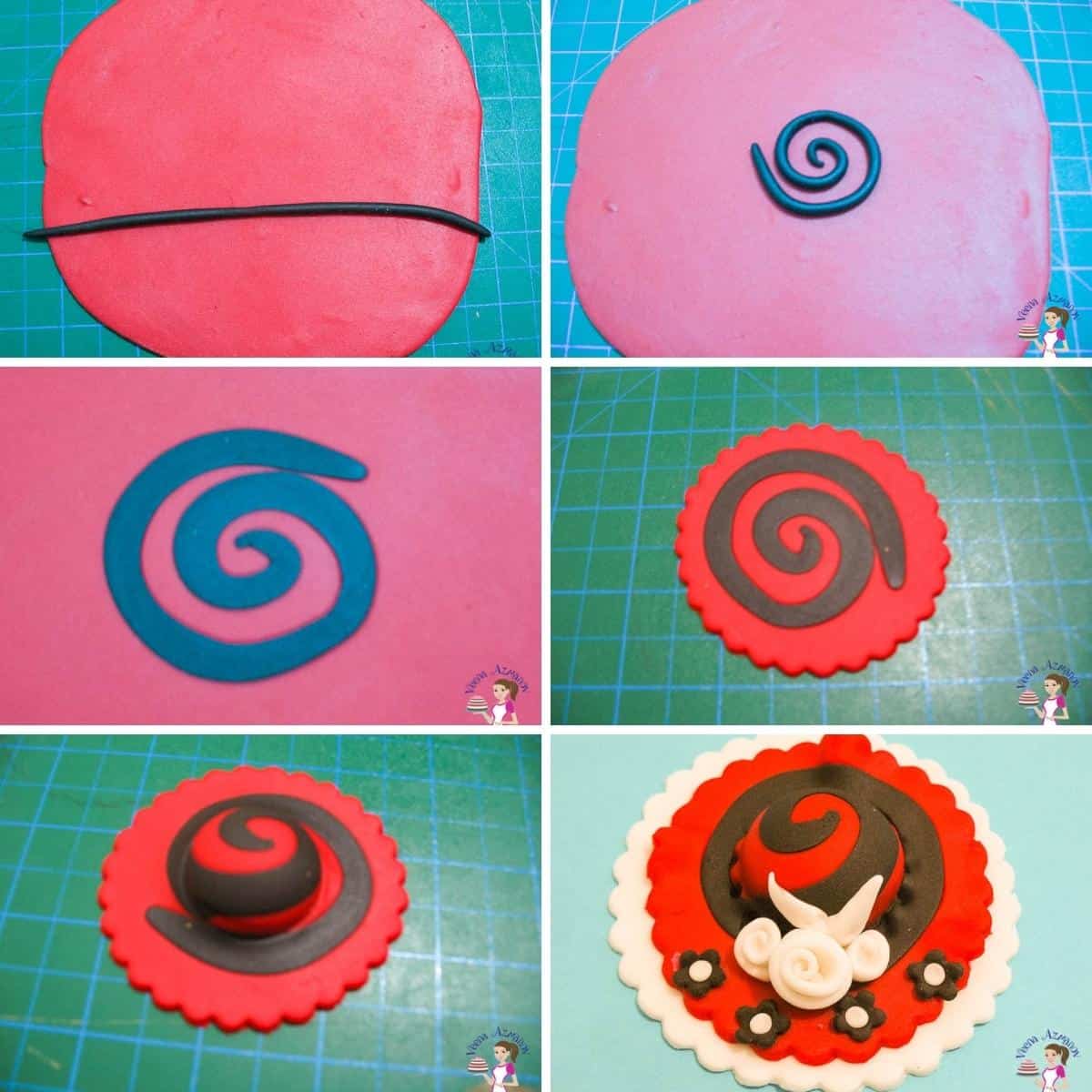 A collage for hat toppers