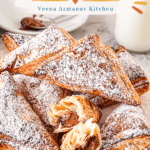 Pinterest image for Nutella Puff Pastries - Just 2 ingredients.