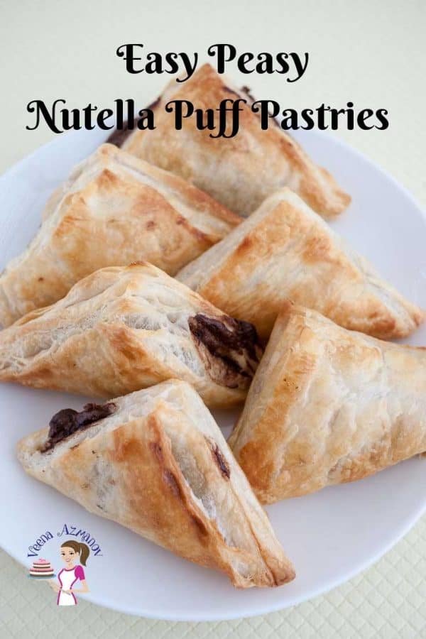 A quick snack or dessert means Nutella Puff Pastries or Nutella Turnovers.