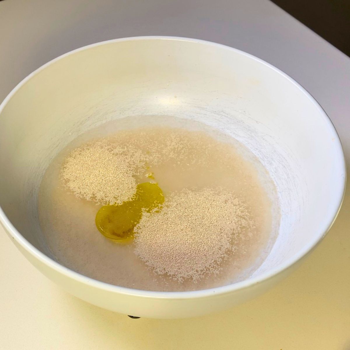 Combine the yeast ingredients to make dough.