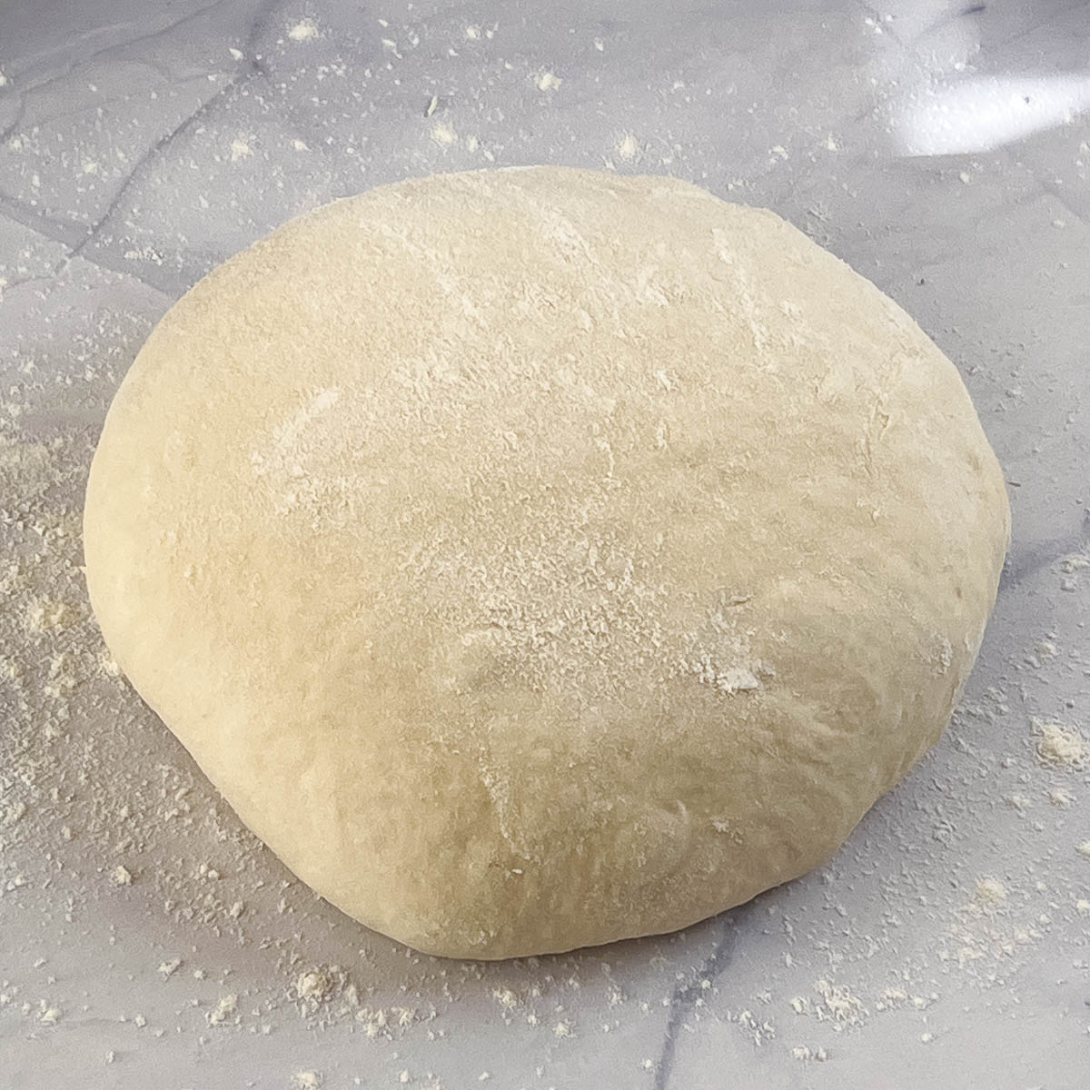 homemade pizza with golden crust baked in home oven
