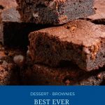 Pinterest image for making brownies.