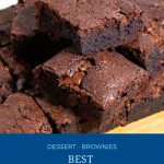 Pinterest image for making brownies.