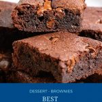 Pinterest image for making brownies.