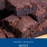 Pinterest image for making brownies.