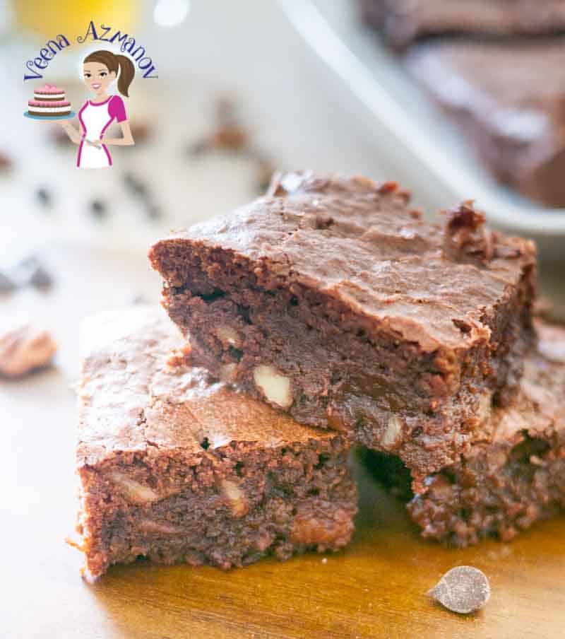 Moist Dark Chocolate Brownie Recipe Chocolate Brownies Veena Azmanov