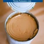 Pinterest image for dulce in a can.