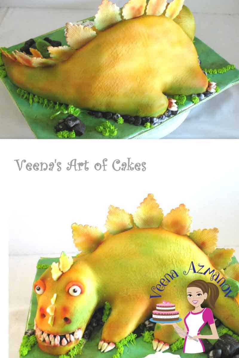 How to make a Dinosaur Cake