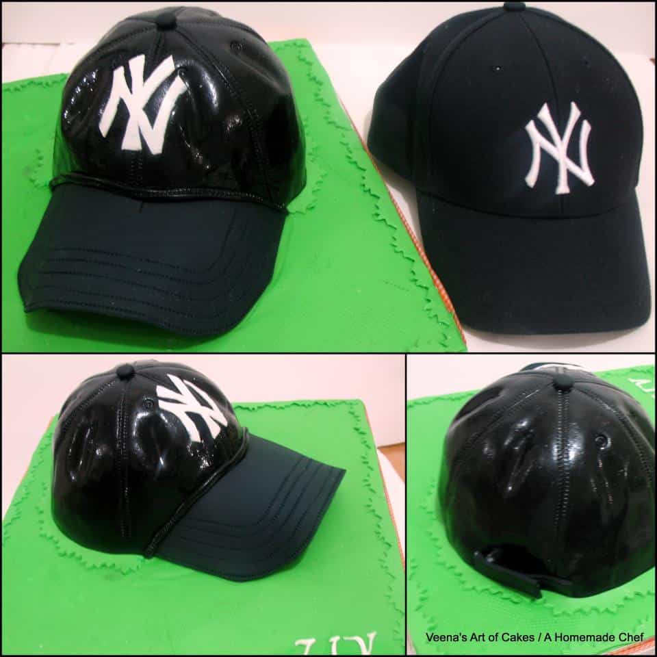 New York Yankees cap cake