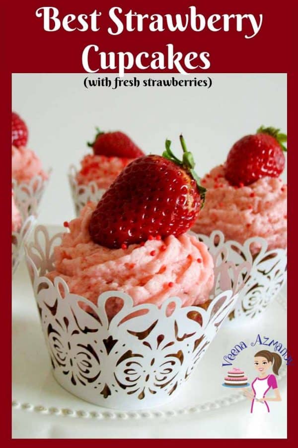 Make delicious strawberry cupcakes filled with strawberry jam and strawberry buttercream for that ultimate luxury