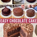 Pinterest image for One Bowl Chocolate Cake with Chocolate Frosting.