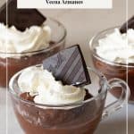 Pinterest image for chocolate pudding.
