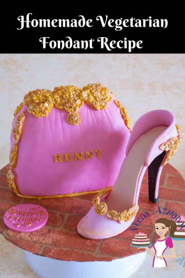 A cake decorated to look like a lady's handbag and stiletto.