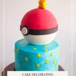 Pinterest image for cake decorating tips and troubleshooting.