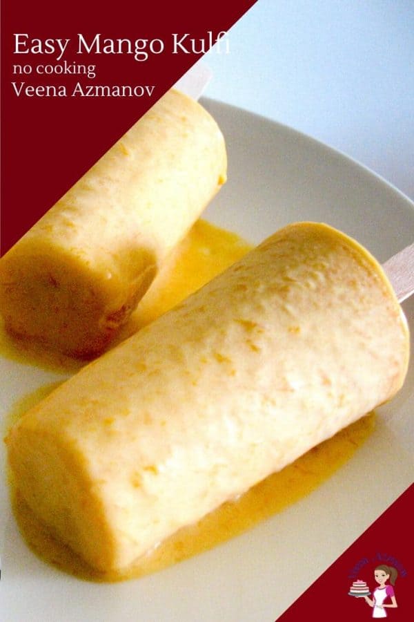 Indian Mango ice cream called Kulfi