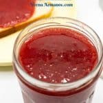 Pinterest image for strawberry jam.