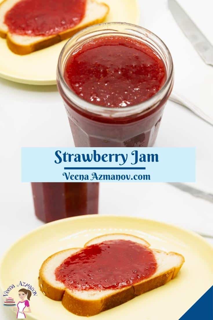 Strawberry Jam No Pectin Low Sugar Veena Azmanov