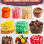 Pinterest image for one buttercream recipe with different buttercream flavors.