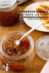 Fig jam in a jar.