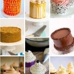 A collage of buttercream flavors.