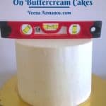 Pinterest image buttercream cakes sharp edges