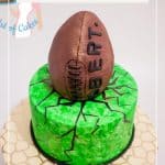 Pinterest image for cake decorating with rice Krispies.