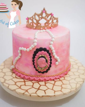 A princess crown cake.