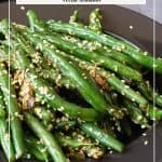 Pinterest image for green beans.