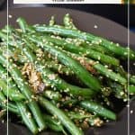 Pinterest image for green beans.