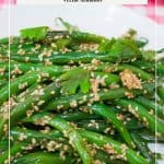 Pinterest image for green beans.