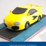 Pinterest image how to make a car cake.