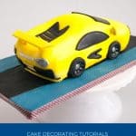 Pinterest image for a Lambourgini cake
