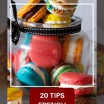 Pinterest image for 20 macaron tips.