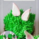 Pinterest image for bunny cupcakes.
