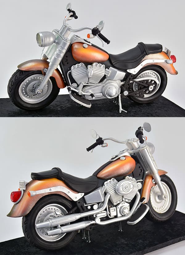 A cake decorated to look like a motorcycle.