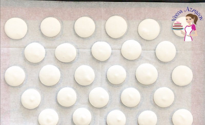Step by step progress pictures for French Macarons, video tutorial - how to make French Macarons