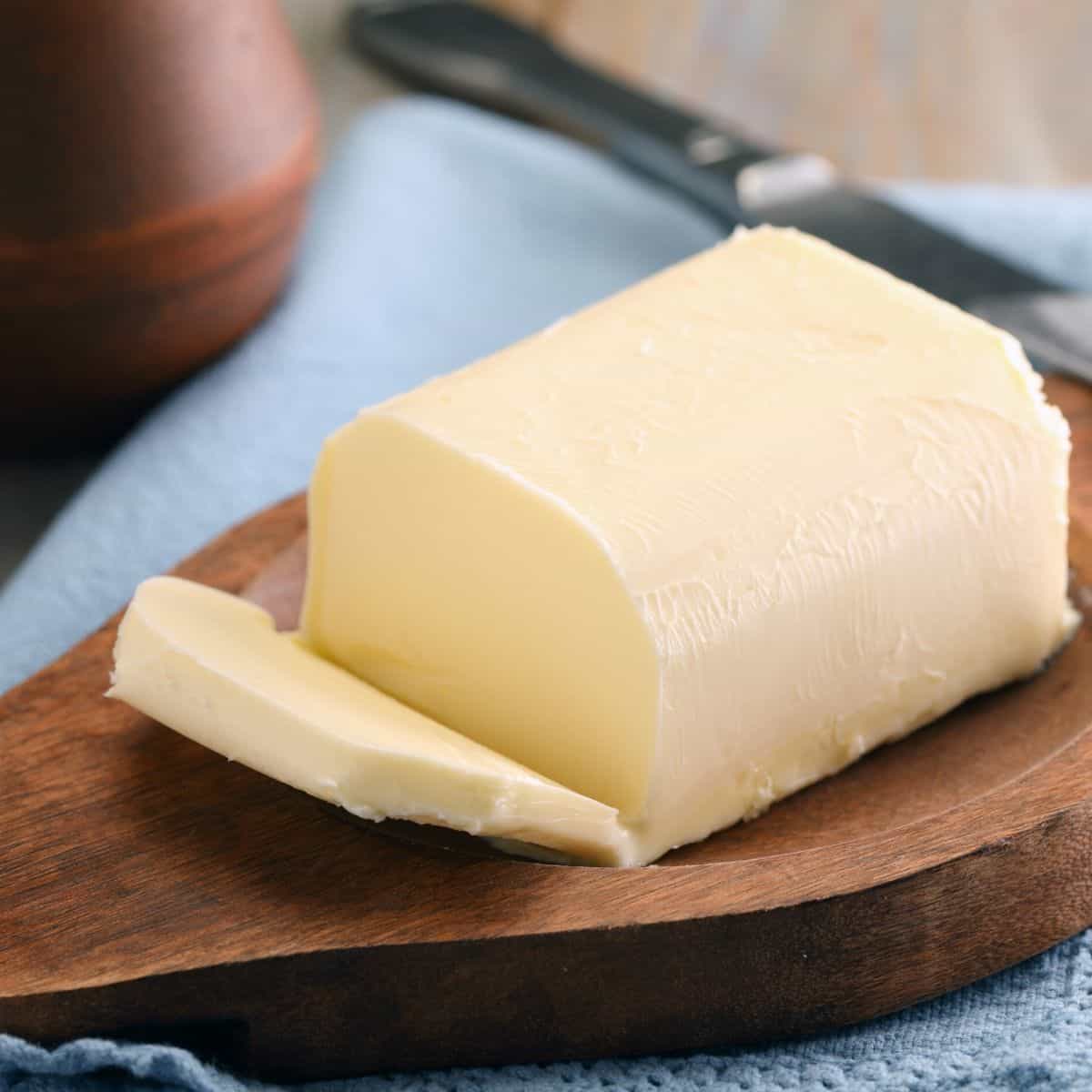 A block of butter.