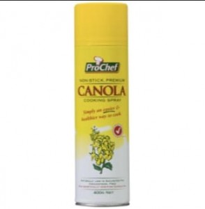 A can of canola oil spray.