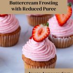 Pinterest image for Strawberry Buttercream Frosting,