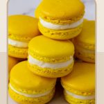 Pinterest image for Lemon Macarons Recipe.