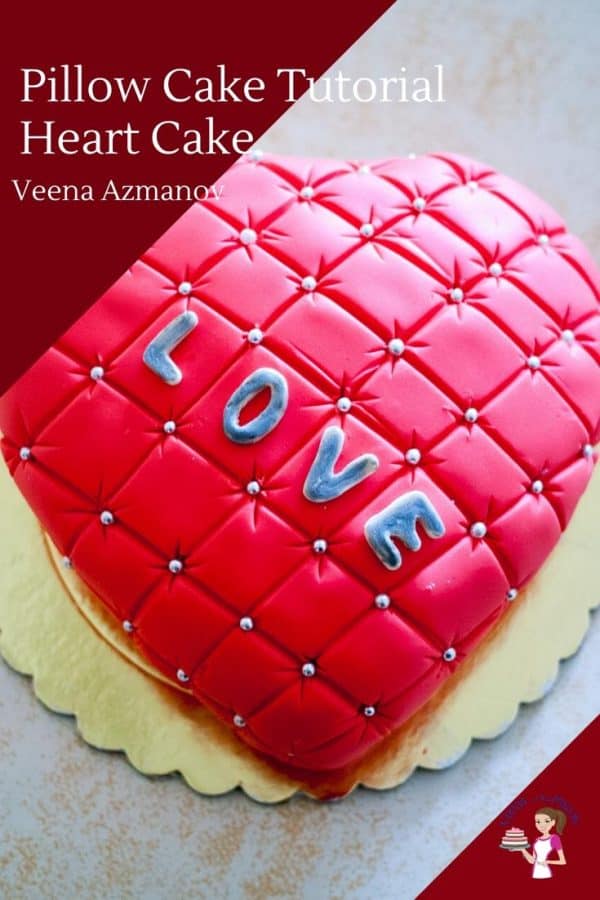 A heart-shaped cake.