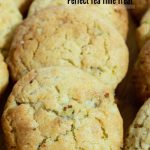 Pinterest image for Halva cookies recipe.