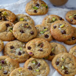 Fresh halva cookies on the table
