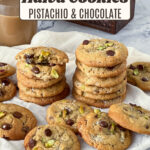 Pinterest image for making halva cookies.